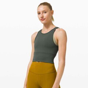 Lululemon Power Pivot Tank Everlux Size 4 Smoked Spruce